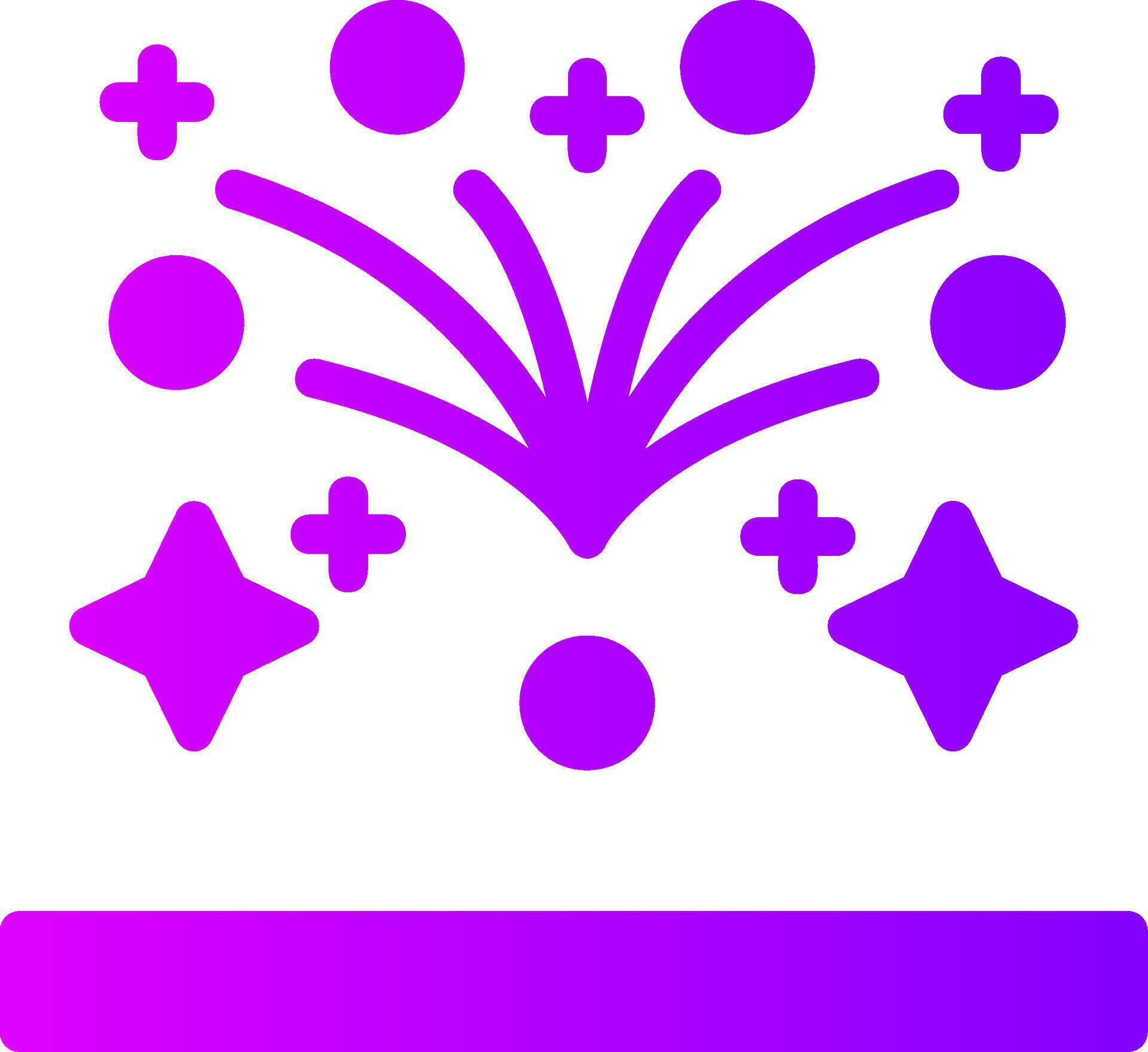 Fireworks Solid Multi Gradient Icon 39462904 Vector Art at Vecteezy