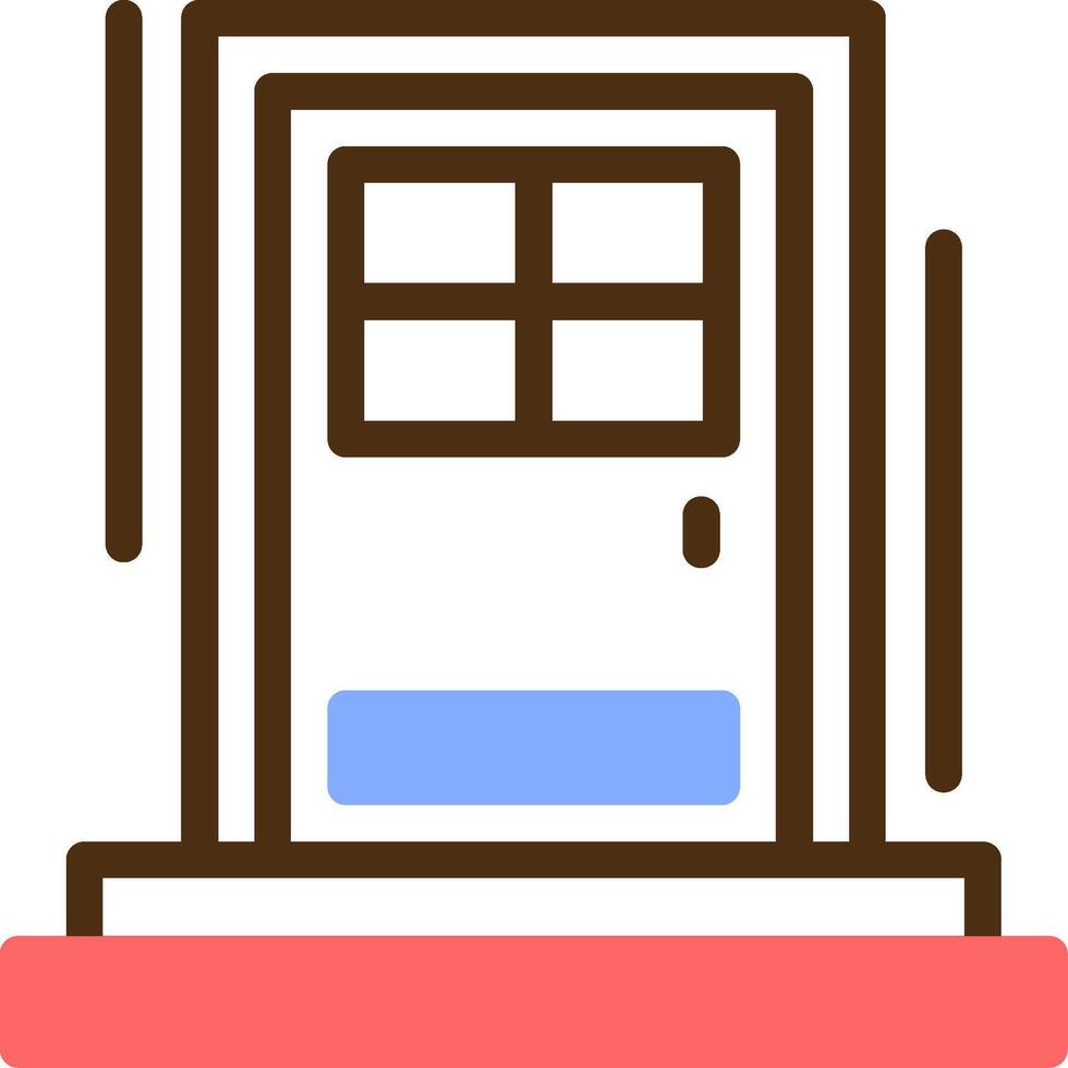 Front door Color Filled Icon vector