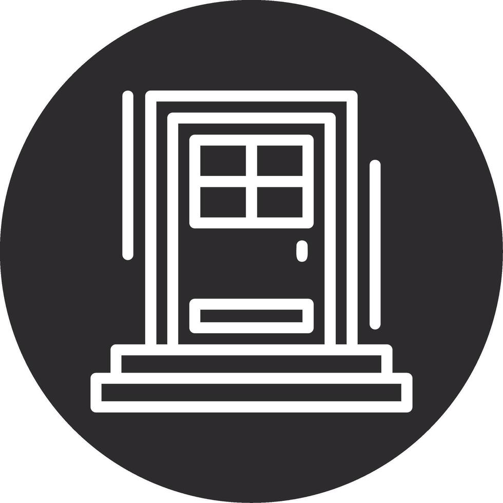 Front door Inverted Icon vector