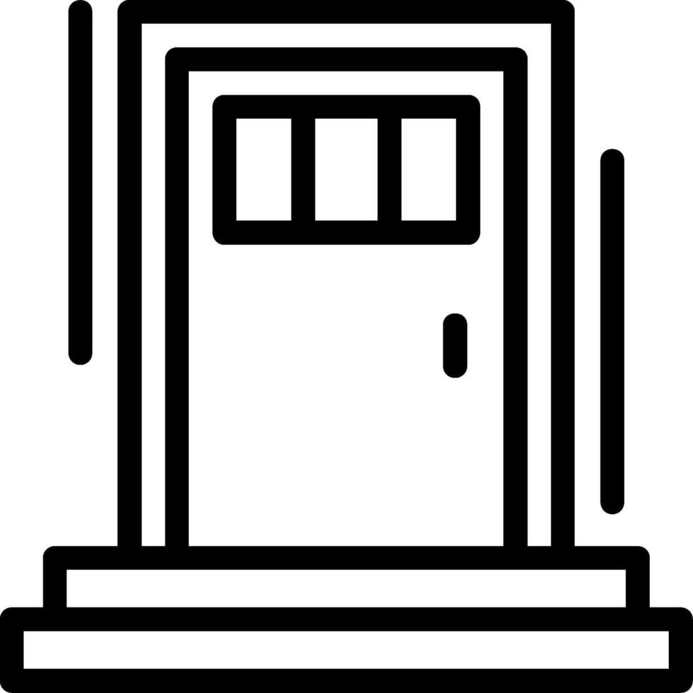 Back door Line Icon vector