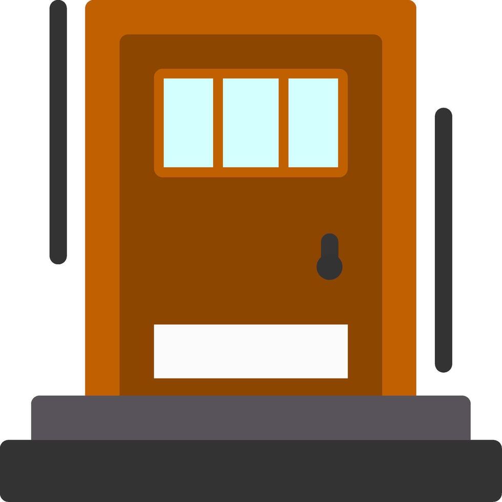 Back door Flat Icon vector
