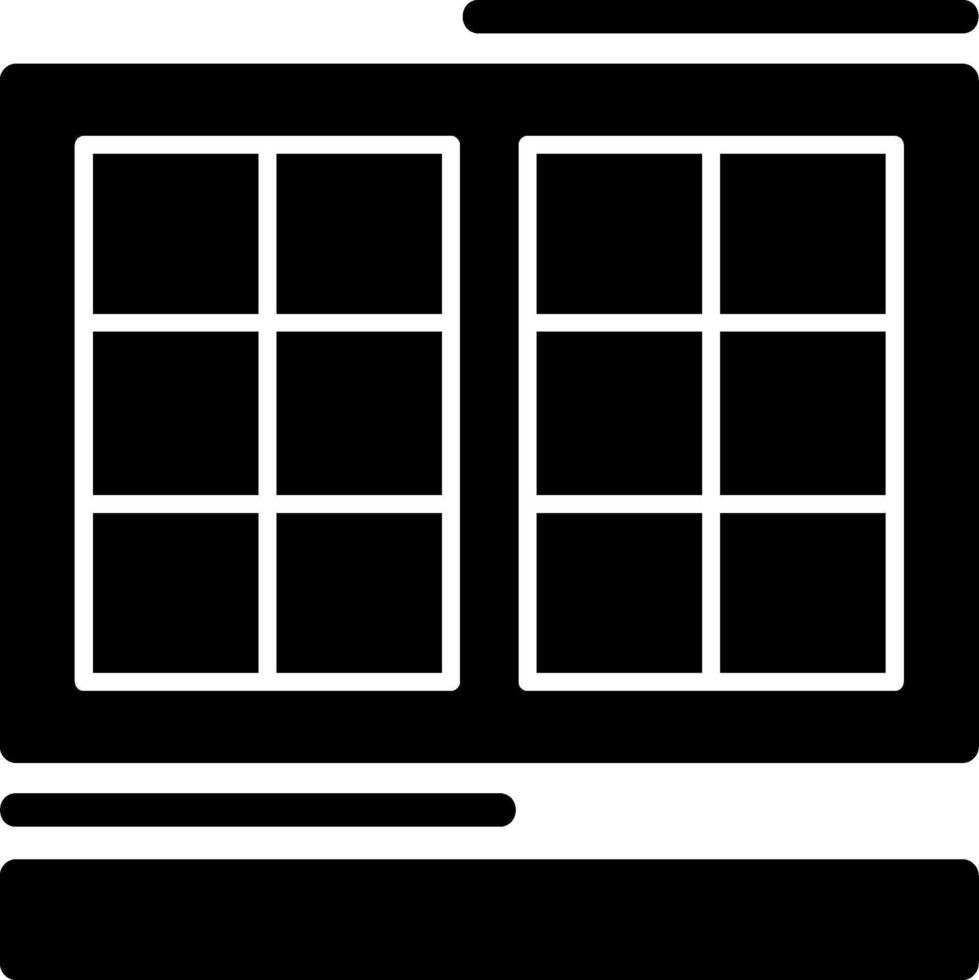 Window Glyph Icon vector