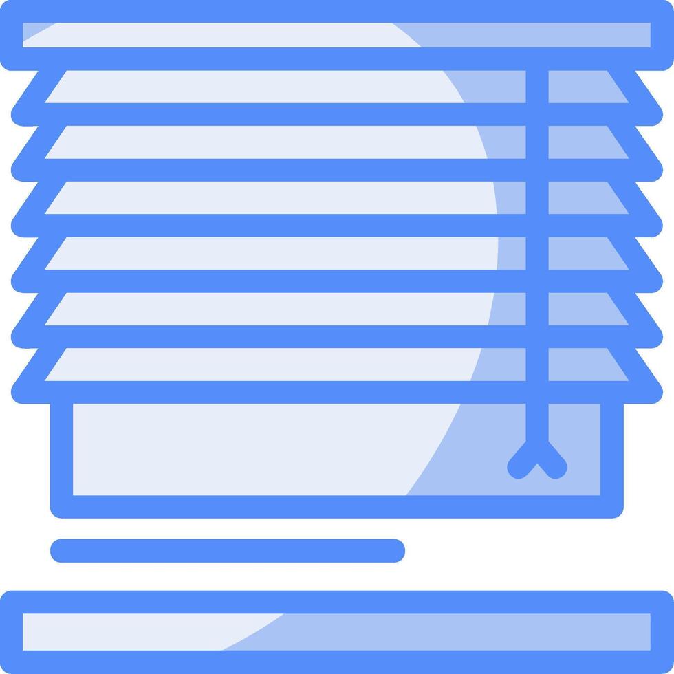 Blinds Line Filled Blue Icon vector