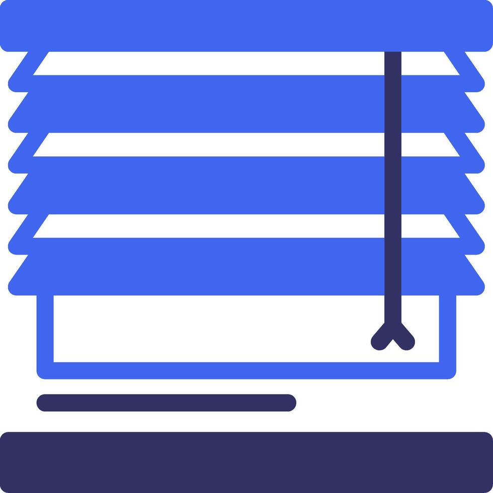 Blinds Solid Two Color Icon vector