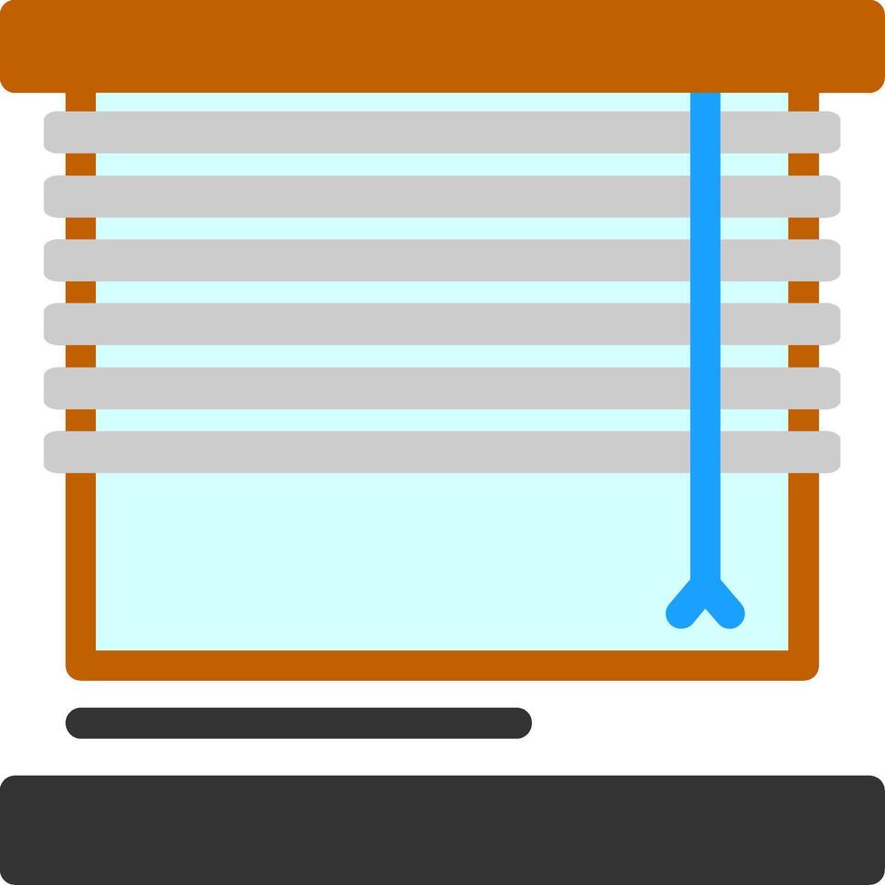Blinds Flat Icon vector