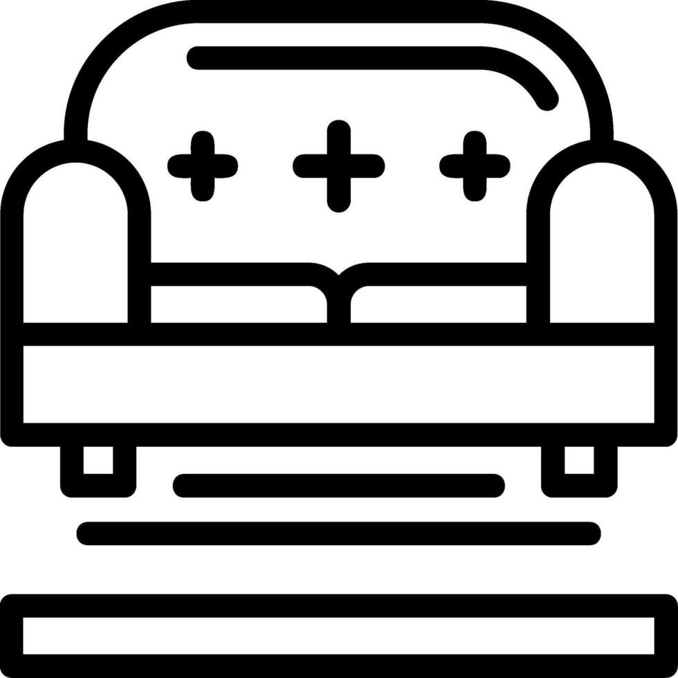 Couch Line Icon vector
