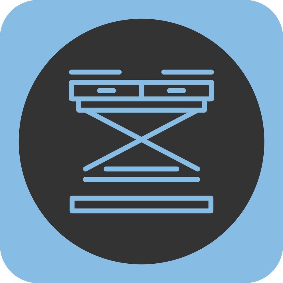 Table Linear Round Icon vector