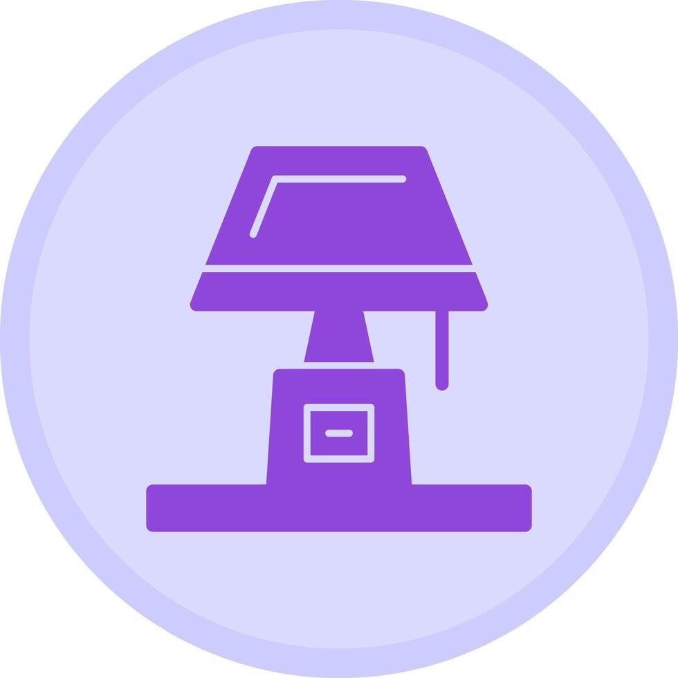 Lamp Multicolor Circle Icon vector