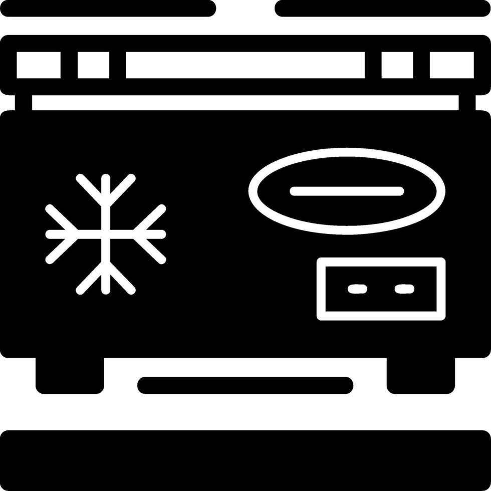 Freezer Glyph Icon vector