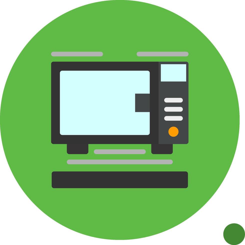 Oven Flat Shadow Icon vector