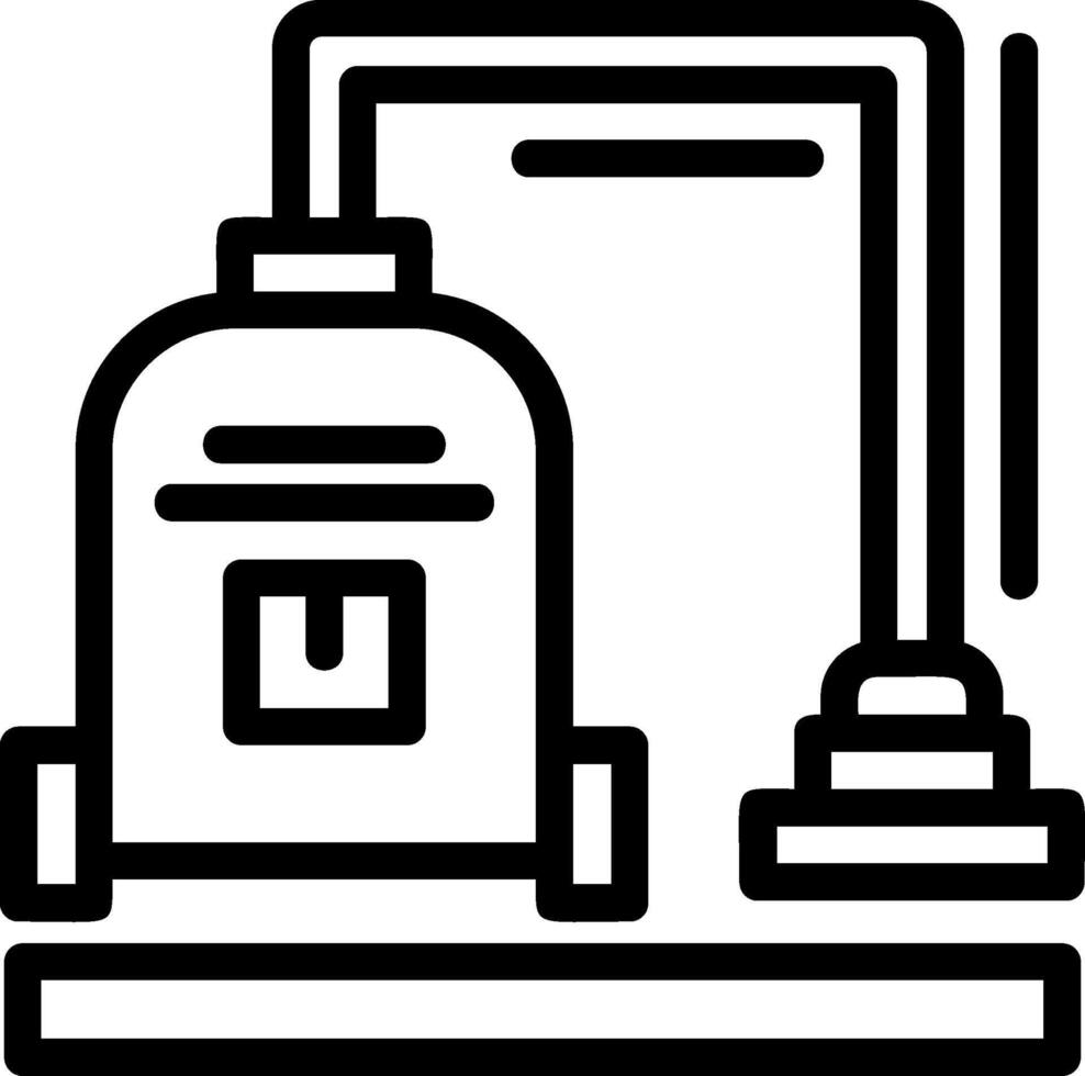 Vacuum cleaner Line Icon vector