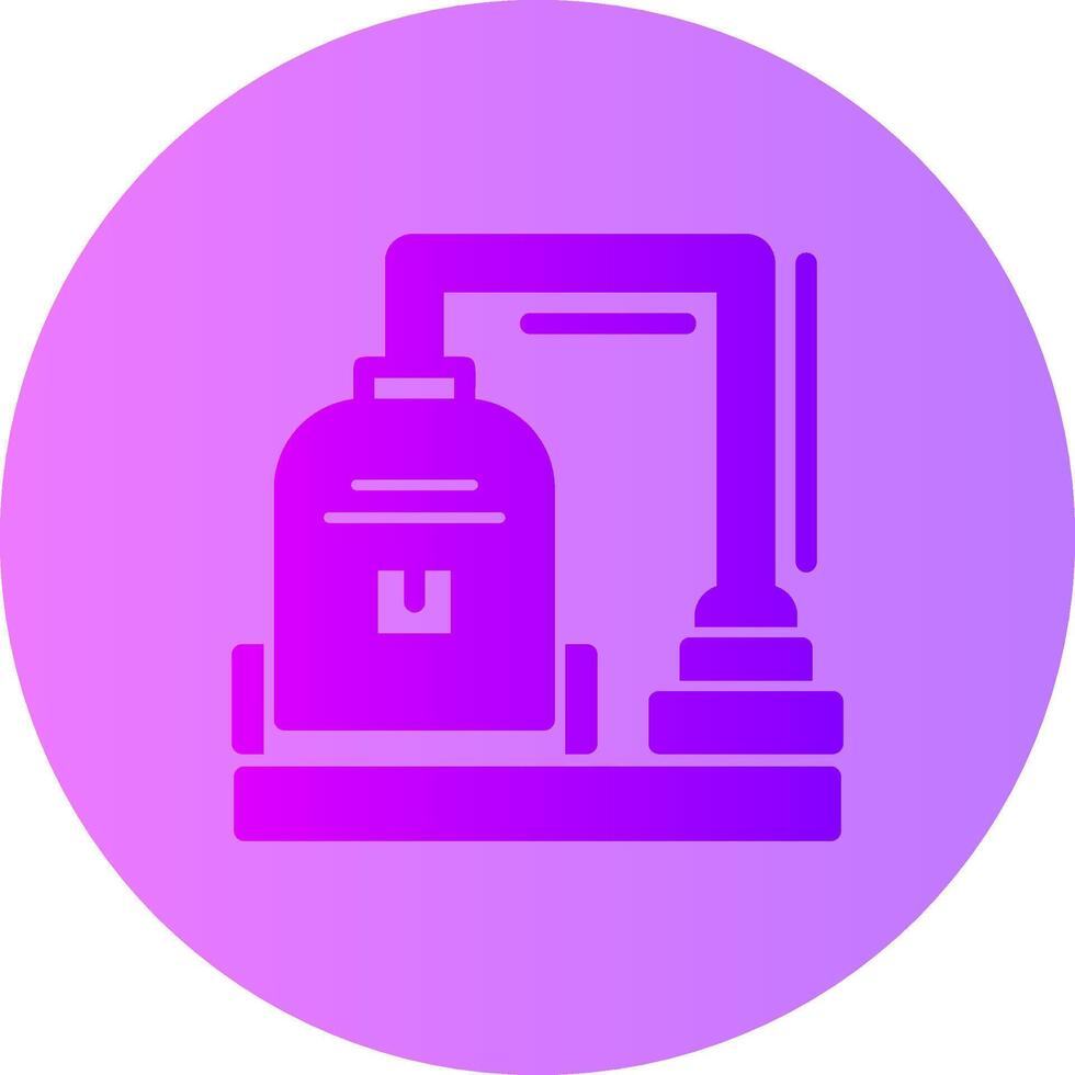 Vacuum cleaner Gradient Circle Icon vector