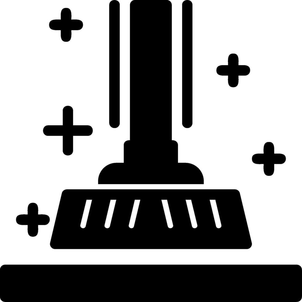 Broom Glyph Icon vector