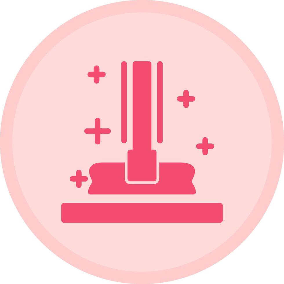 Mop Multicolor Circle Icon vector