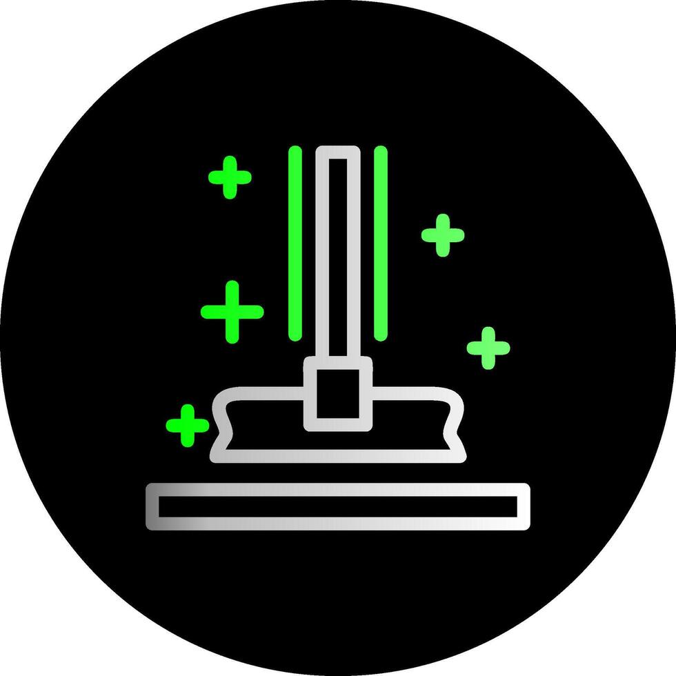 Mop Dual Gradient Circle Icon vector