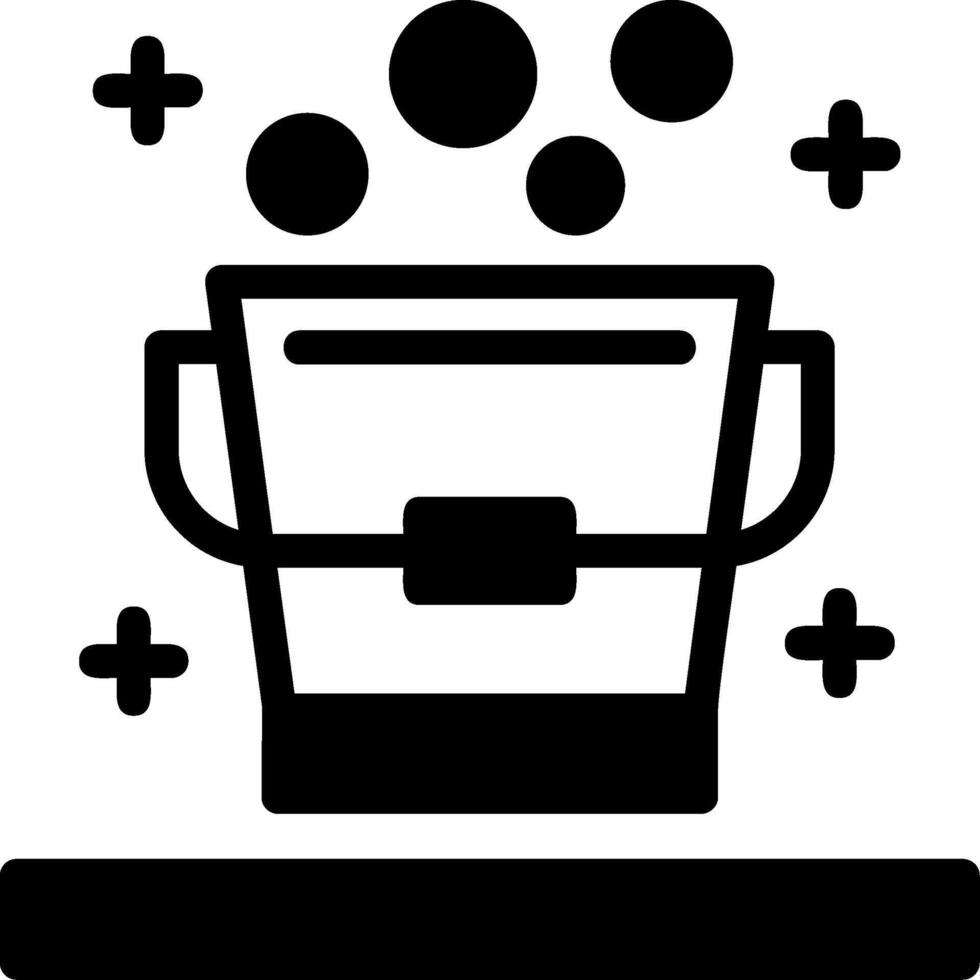 Bucket Glyph Icon vector