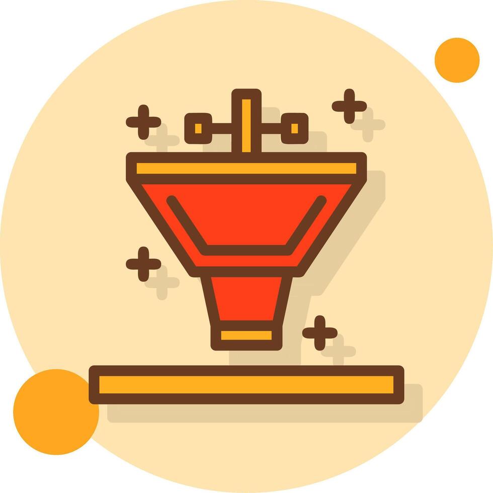 Bathroom sink Filled Shadow Circle Icon vector