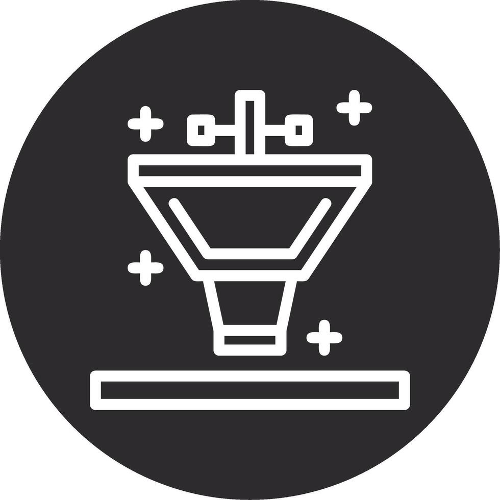 Bathroom sink Inverted Icon vector