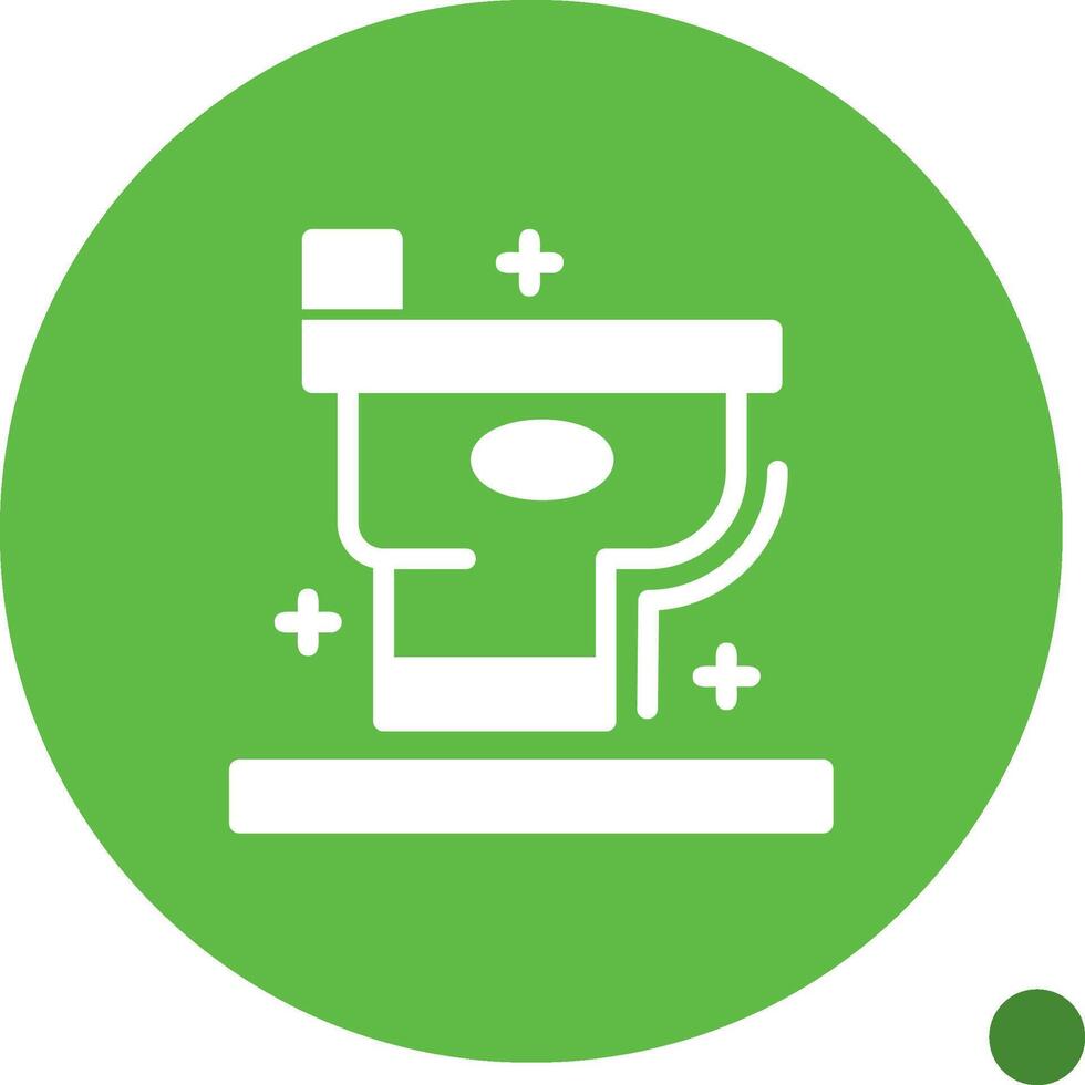 Toilet Glyph Shadow Icon vector