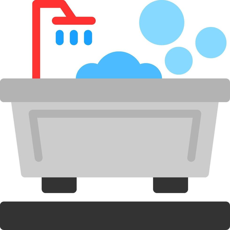 Bathtub Flat Icon vector