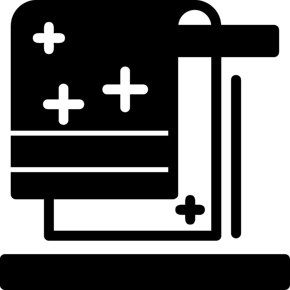 Towel Glyph Icon vector