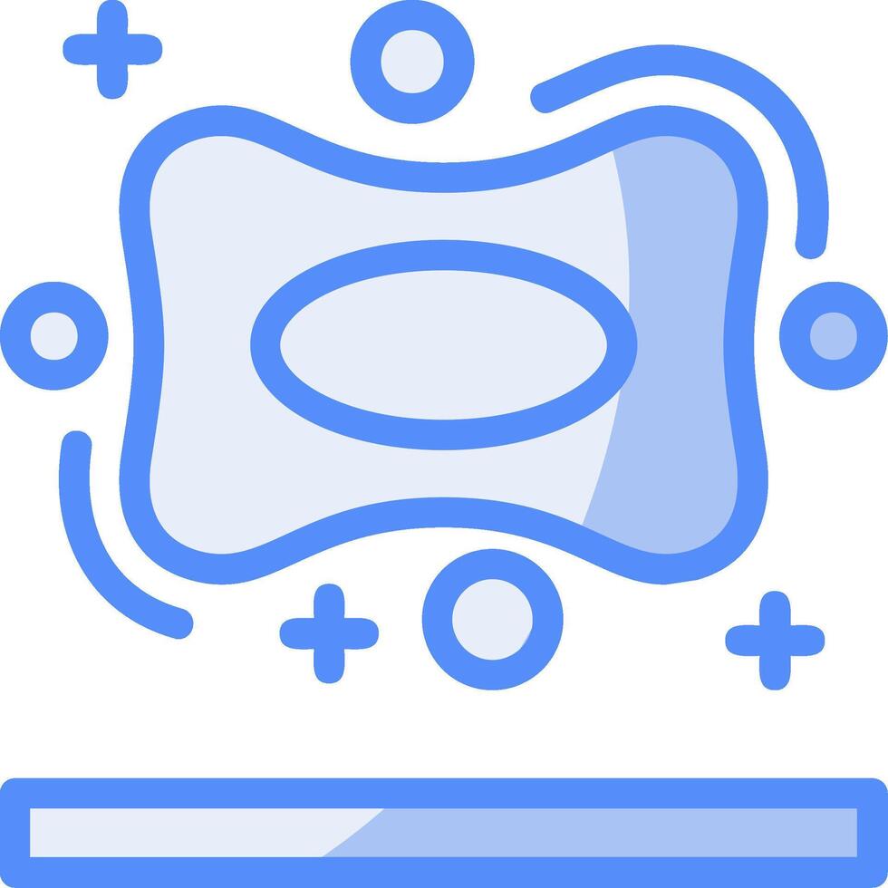 Soap Line Filled Blue Icon vector