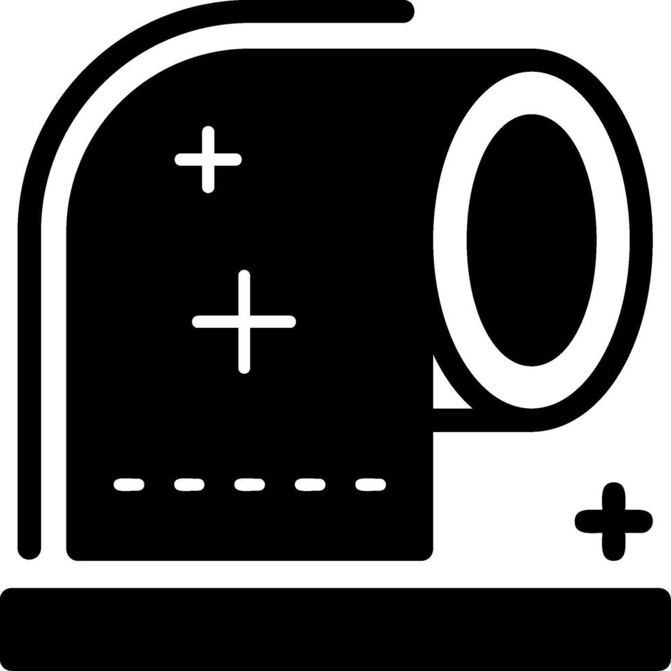 Toilet paper Glyph Icon vector