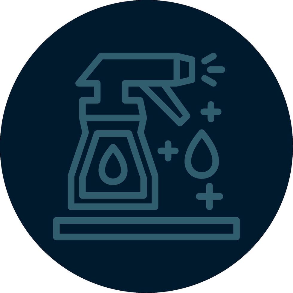 Cleaning spray Line Multi color Icon vector