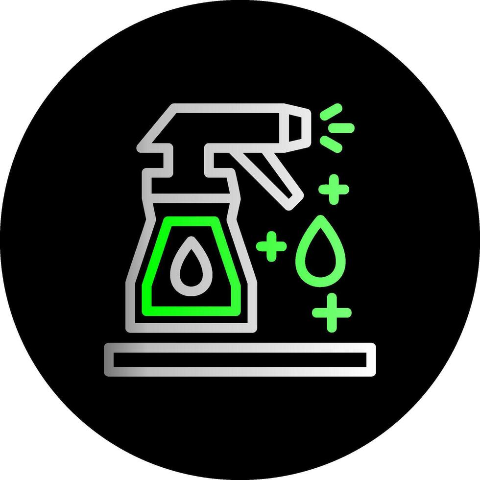 Cleaning spray Dual Gradient Circle Icon vector