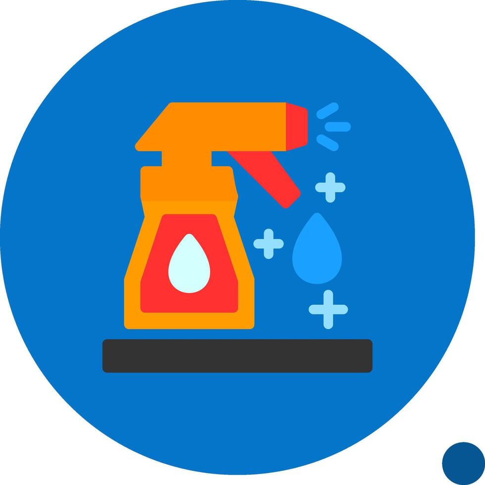 Cleaning spray Flat Shadow Icon vector