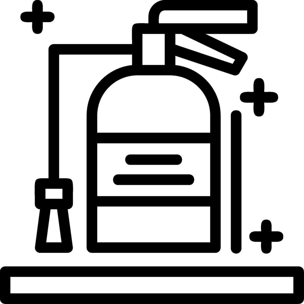 Fire extinguisher Line Icon vector