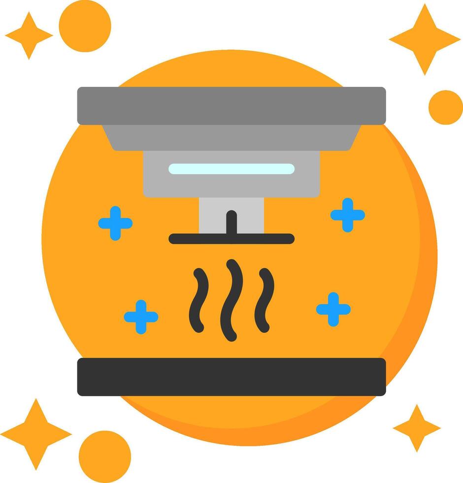 Smoke detector Tailed Color Icon vector