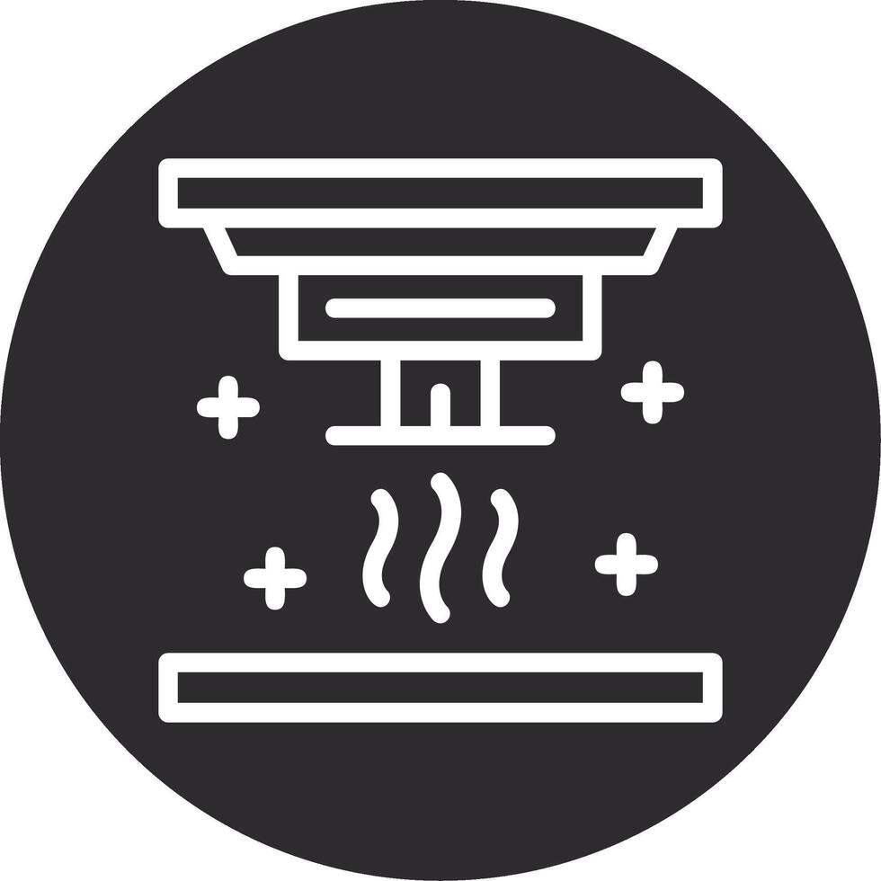 Smoke detector Inverted Icon vector
