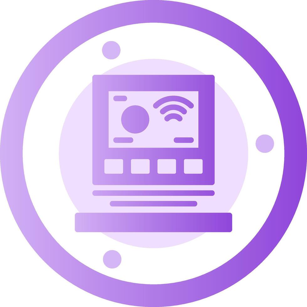 Thermostat Glyph Gradient Icon vector