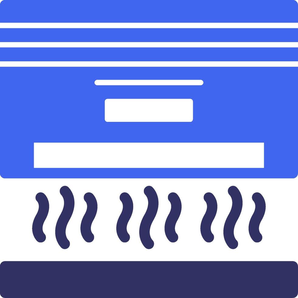 Air conditioner Solid Two Color Icon vector