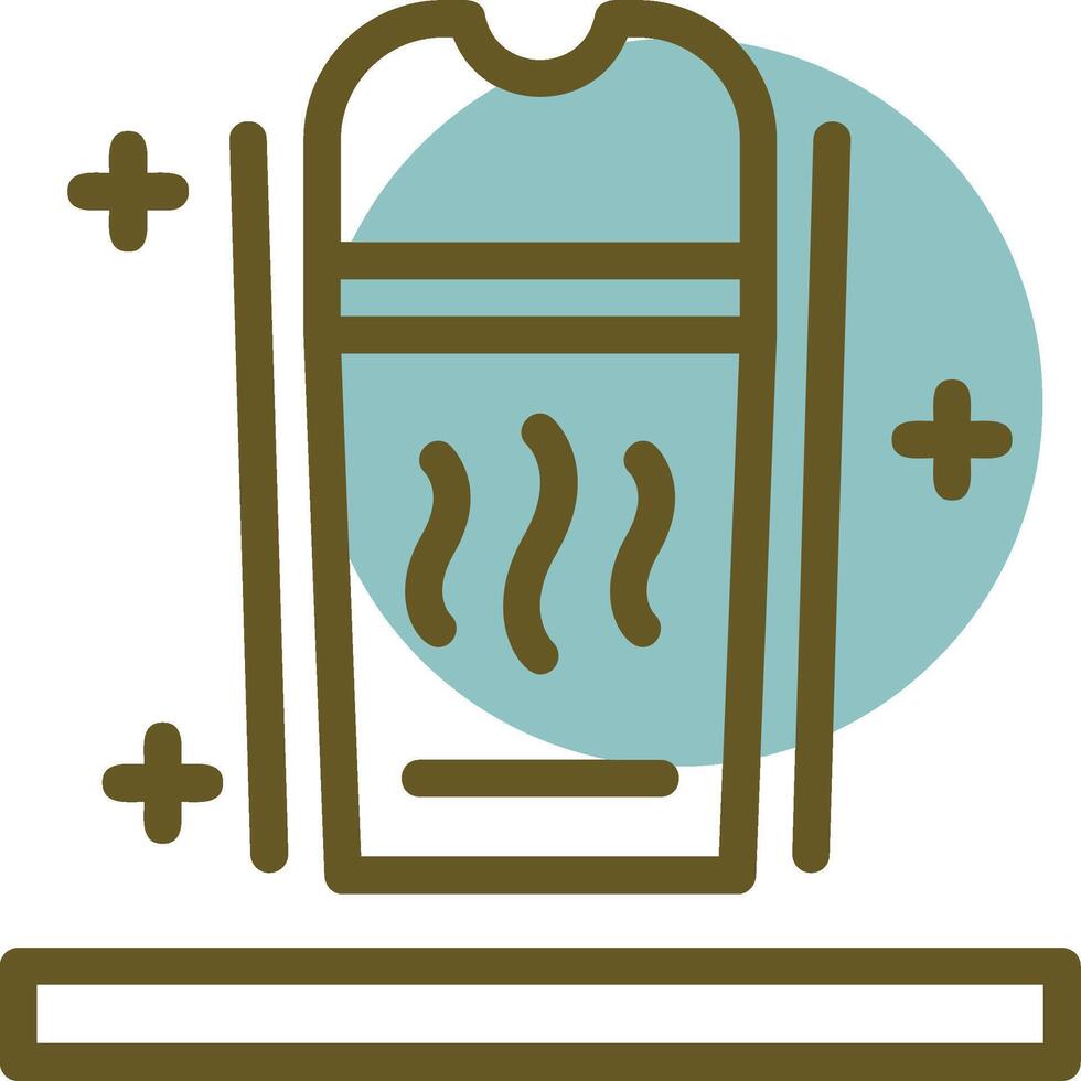 Humidifier Linear Circle Icon vector