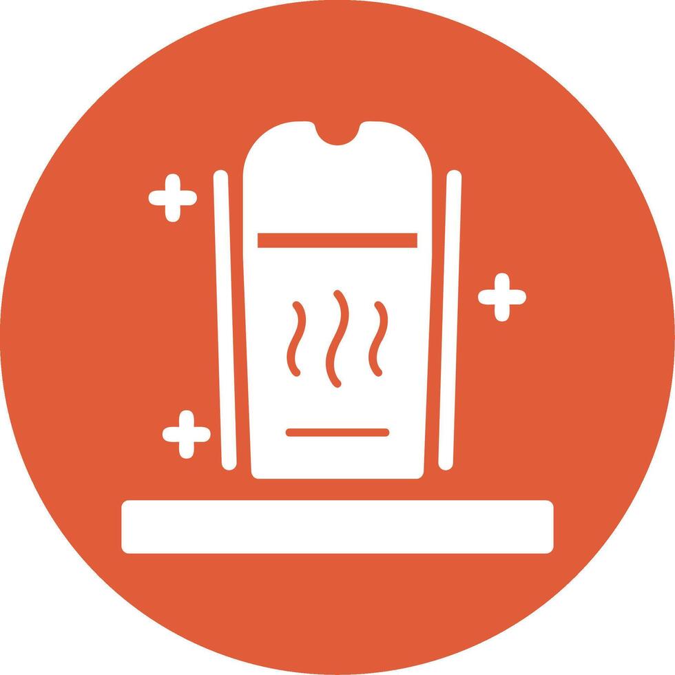 Humidifier Glyph Circle Icon vector