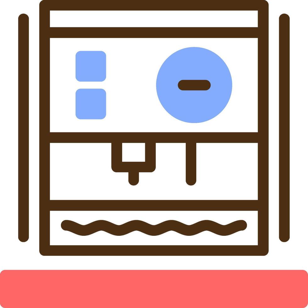 Dehumidifier Color Filled Icon vector