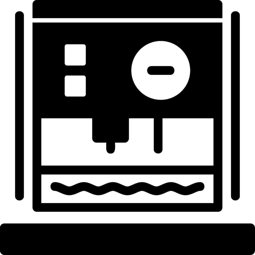 icono de glifo de deshumidificador vector