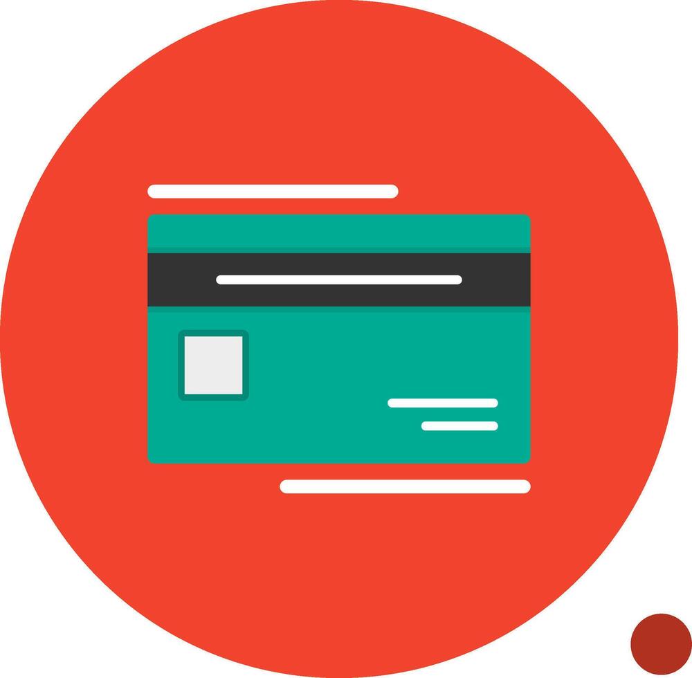 Credit card Flat Shadow Icon vector