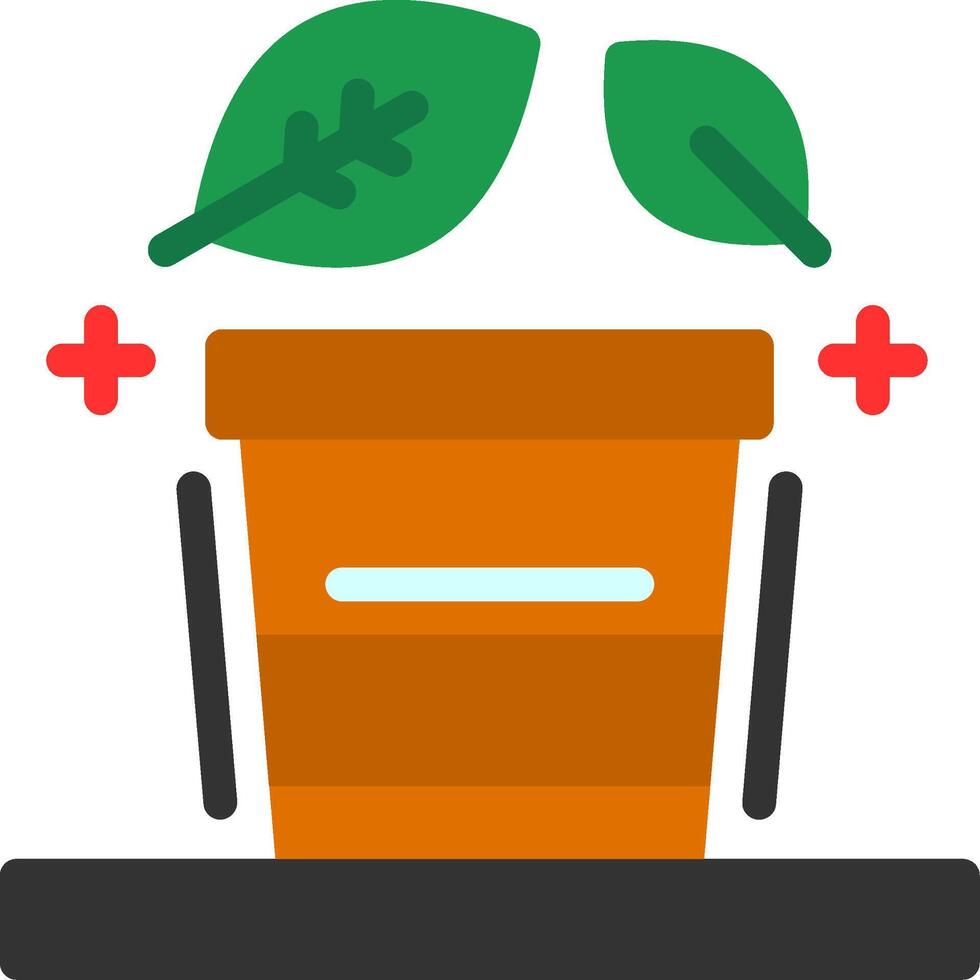 Plant pot Flat Icon vector