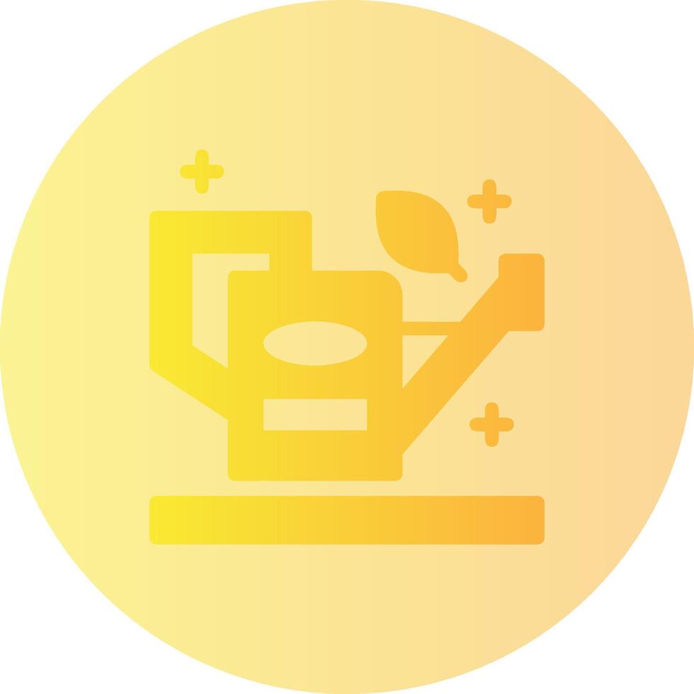 Watering can Gradient Circle Icon vector