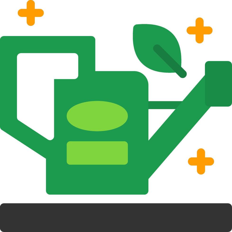 Watering can Flat Icon vector