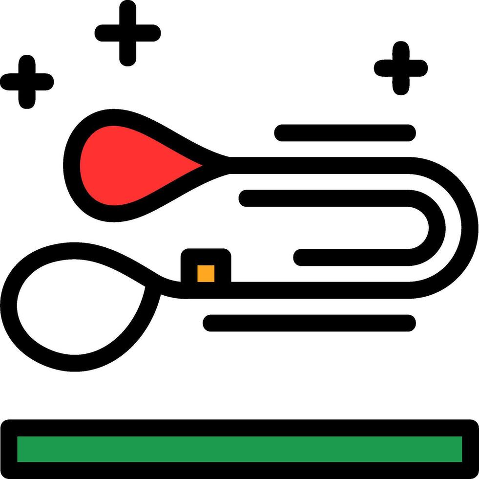 Dog leash Line Filled Icon vector