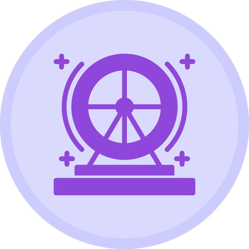 Hamster wheel Multicolor Circle Icon vector