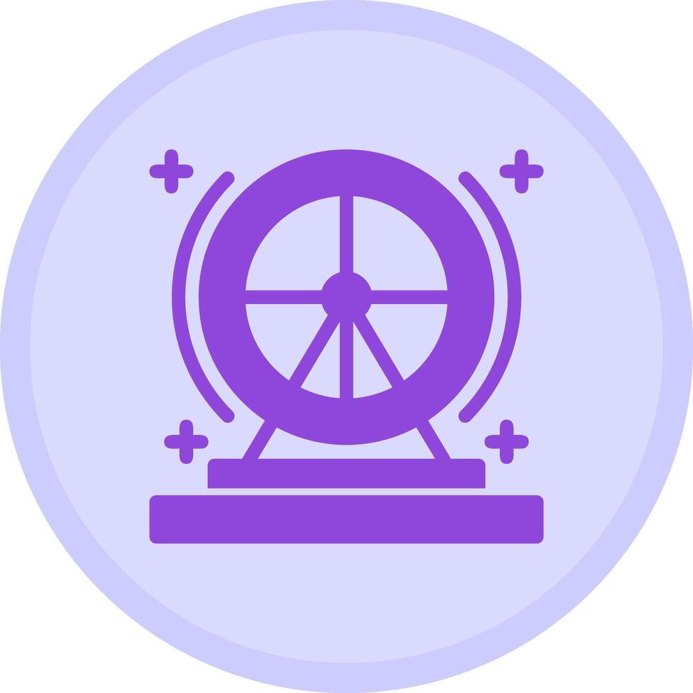 Hamster wheel Multicolor Circle Icon vector