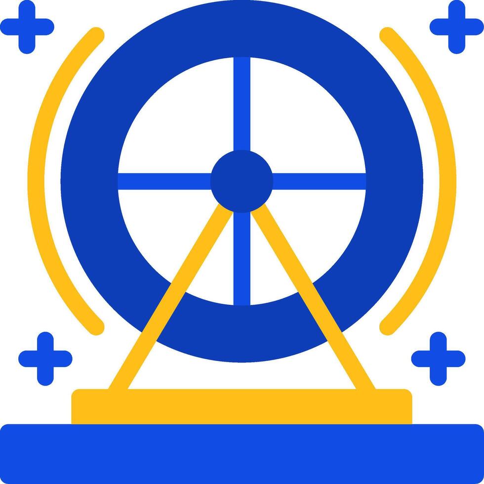 Hamster wheel Flat Two Color Icon vector
