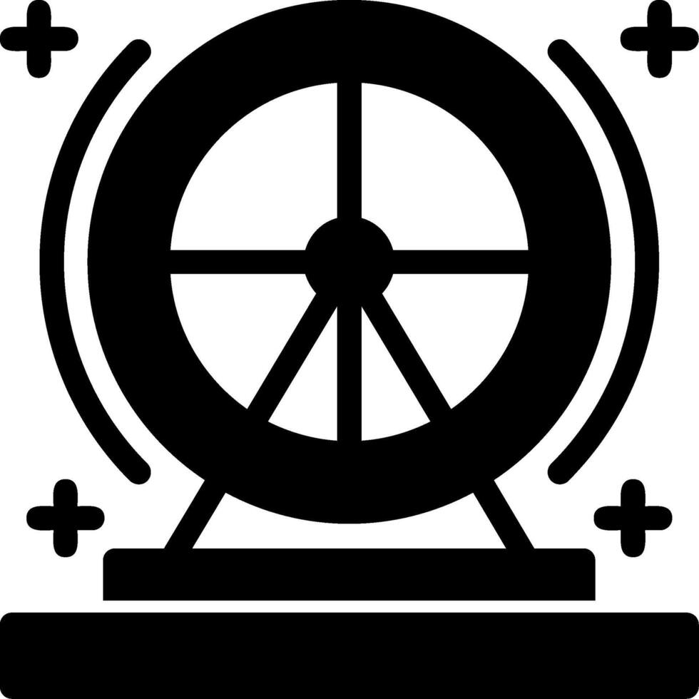 Hamster wheel Glyph Icon vector