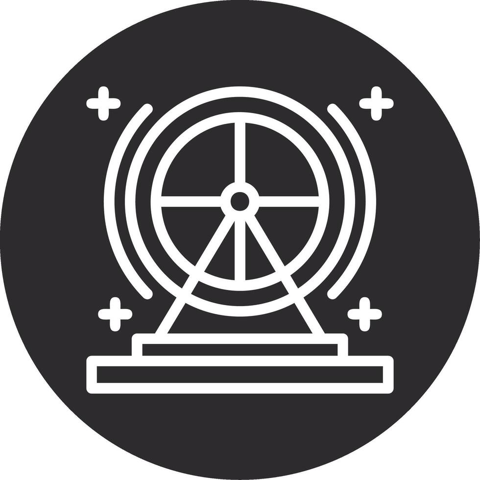 Hamster wheel Inverted Icon vector