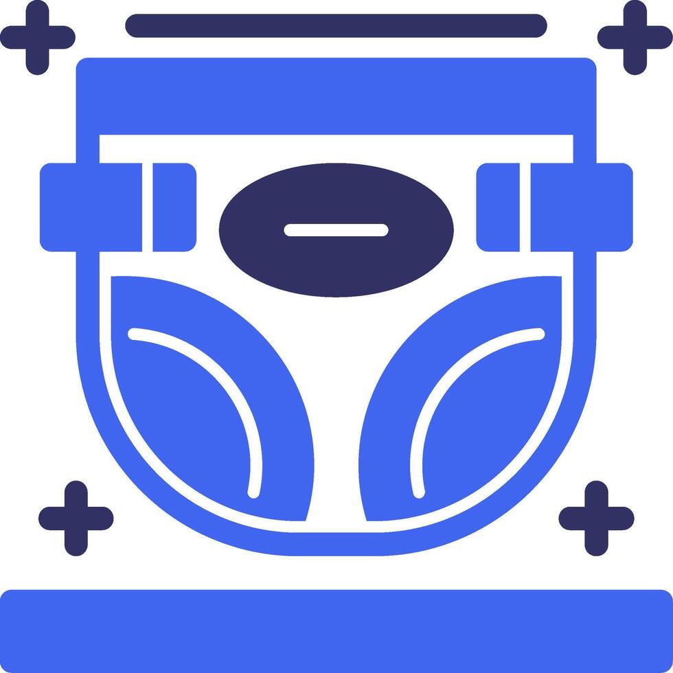 Diaper Solid Two Color Icon vector